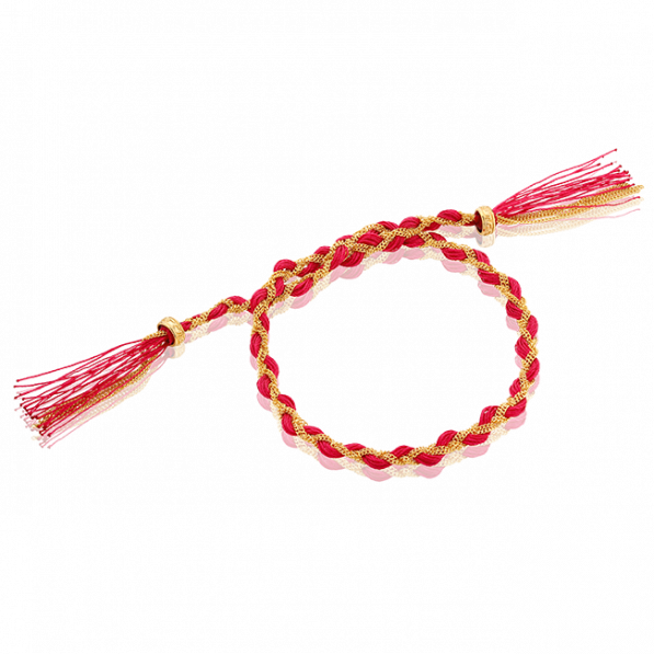 Fuchsia royal braided bracelet