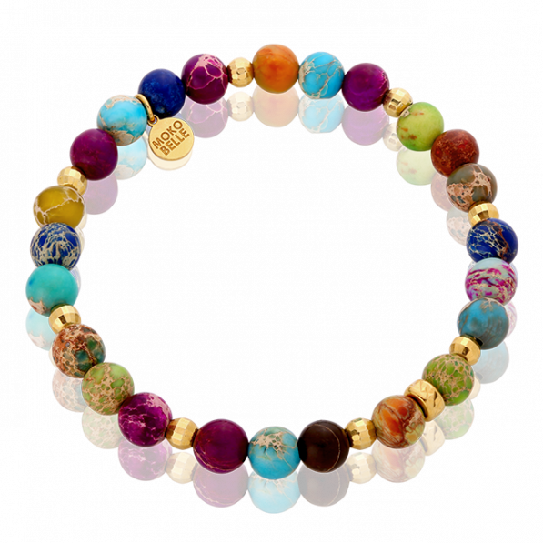 Colourful jasper bracelet