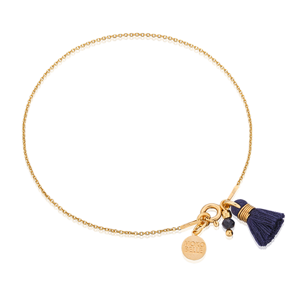 Bracelet with sapphire stone and tasse
