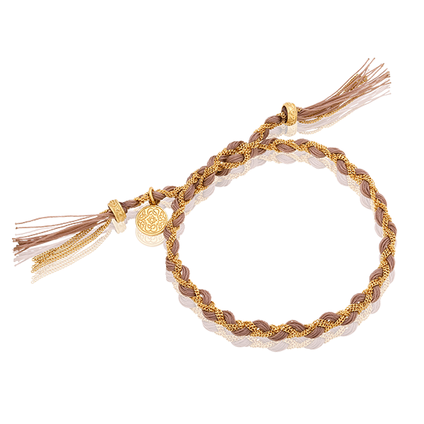 Latte royal braided bracelet