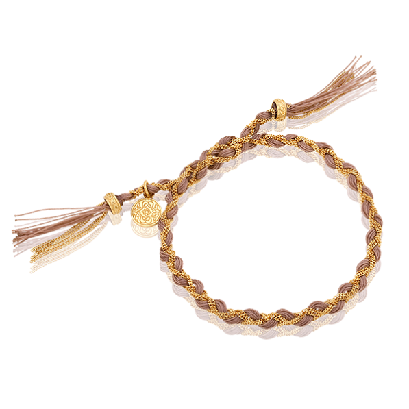 Latte royal braided bracelet
