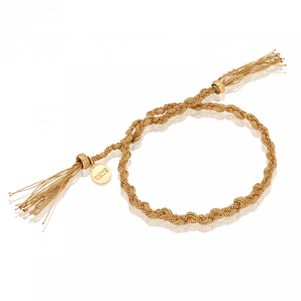 Beige royal braided bracelet