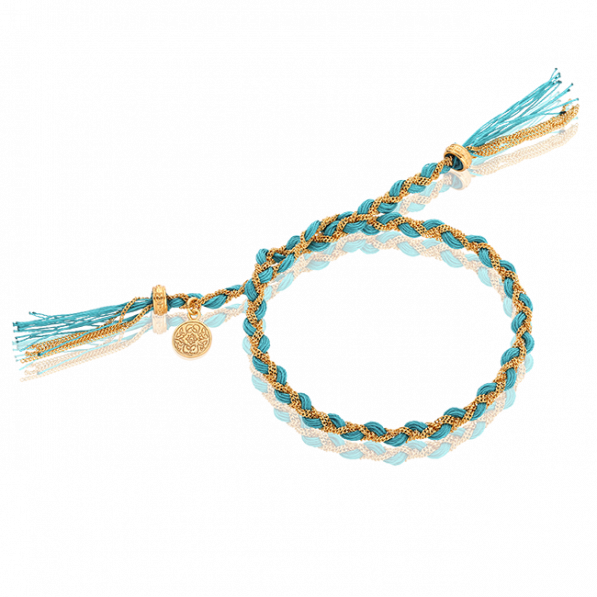 Turquoise royal braided bracelet